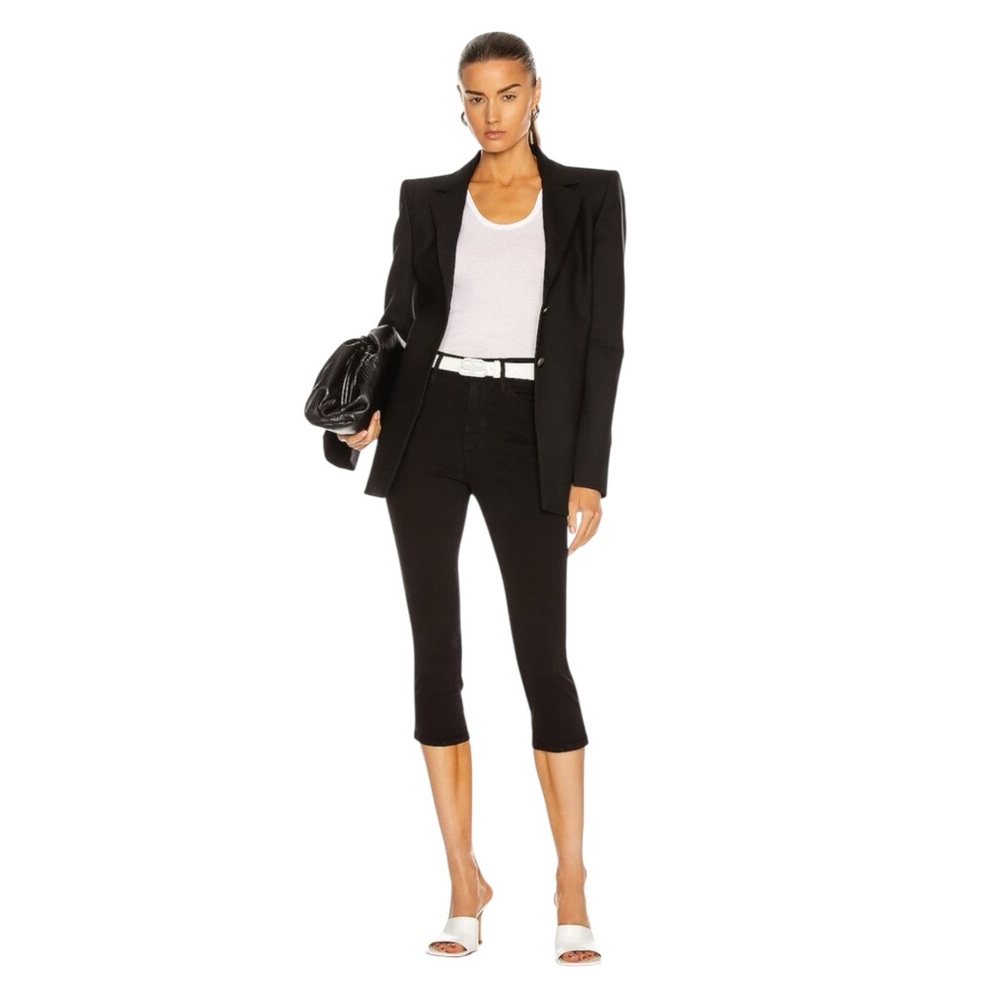 FRAME Le High Pedal Pusher Skinny Jeans in Film Noir size 31 - Picture 3 of 12